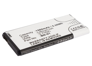 Batteries N Accessories BNA-WB-L3482 Cell Phone Battery - Li-Ion, 3.7V, 1500 mAh, Ultra High Capacity Battery - Replacement for Nokia BN-01 Battery