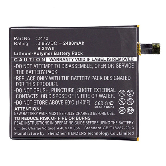Batteries N Accessories BNA-WB-P10027 Cell Phone Battery - Li-Pol, 3.85V, 2400mAh, Ultra High Capacity - Replacement for BQ 2470 Battery