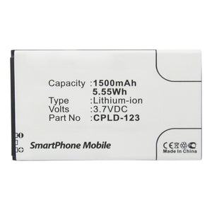 Batteries N Accessories BNA-WB-L10057 Cell Phone Battery - Li-ion, 3.7V, 1500mAh, Ultra High Capacity - Replacement for Coolpad CPLD-123 Battery