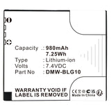 Batteries N Accessories BNA-WB-L9002 Digital Camera Battery - Li-ion, 7.4V, 980mAh, Ultra High Capacity - Replacement for Leica BP-DC15 Battery