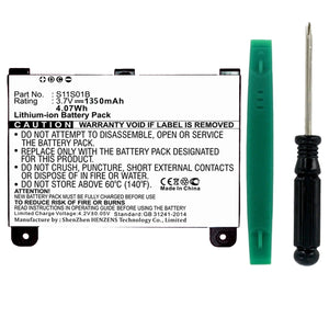 Batteries N Accessories BNA-WB-TLI-003 Tablet Battery - Li-ion, 3.7V, 1350mAh, Ultra Hight Capacity - Replacement for Amazon S11S01B Battery