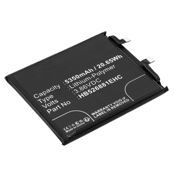 Batteries N Accessories BNA-WB-P18914 Cell Phone Battery - Li-Pol, 3.86V, 5350mAh, Ultra High Capacity - Replacement for Honor HB526881EHC Battery