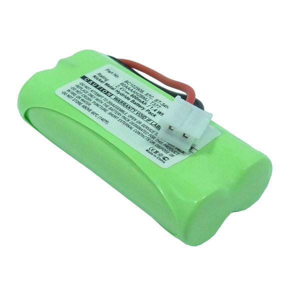 Batteries N Accessories BNA-WB-H15691 Cordless Phone Battery - Ni-MH, 2.4V, 600mAh, Ultra High Capacity - Replacement for Binatone BT-34H Battery