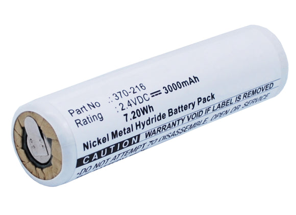 Batteries N Accessories BNA-WB-H6358 Power Tools Battery - Ni-MH, 2.4V, 3000 mAh, Ultra High Capacity Battery - Replacement for Wahl 00040-100 Battery