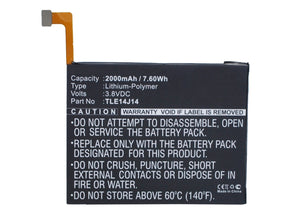 Batteries N Accessories BNA-WB-P3698 Cell Phone Battery - Li-Pol, 3.8V, 2000 mAh, Ultra High Capacity Battery - Replacement for Wiko TLE14I14 Battery