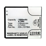 Batteries N Accessories BNA-WB-L13092 Cell Phone Battery - Li-ion, 3.7V, 1800mAh, Ultra High Capacity - Replacement for Samsung EB-L1D7IBA Battery