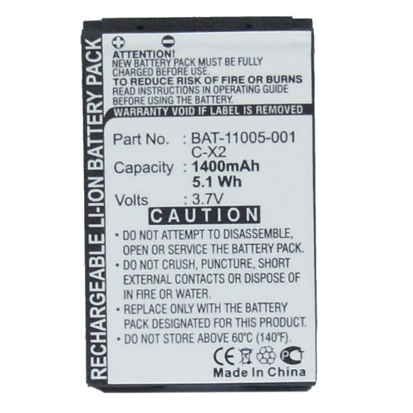 Batteries N Accessories BNA-WB-BLI 1101-1.4 Cell Phone Battery - Li-Ion, 3.7V, 1400 mAh, Ultra High Capacity Battery - Replacement for BlackBerry ASY-14321-001 Battery
