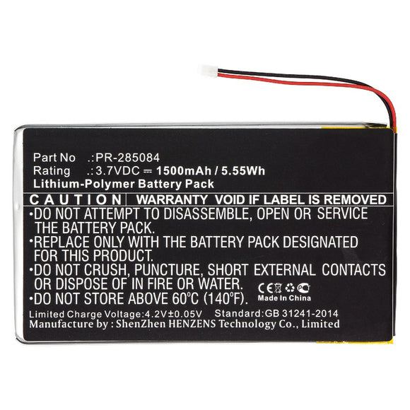 Batteries N Accessories BNA-WB-P11111 Tablet Battery - Li-Pol, 3.7V, 1500mAh, Ultra High Capacity - Replacement for Barnes & Noble PR-285084 Battery