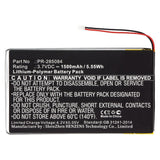 Batteries N Accessories BNA-WB-P11111 Tablet Battery - Li-Pol, 3.7V, 1500mAh, Ultra High Capacity - Replacement for Barnes & Noble PR-285084 Battery