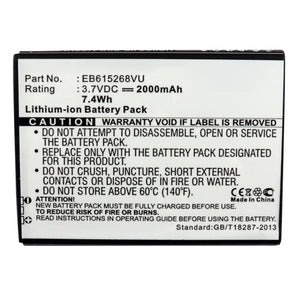 Batteries N Accessories BNA-WB-L13139 Cell Phone Battery - Li-ion, 3.7V, 2000mAh, Ultra High Capacity - Replacement for Samsung GH43-03640B Battery