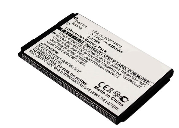 Batteries N Accessories BNA-WB-L8827-PL Player Battery - Li-ion, 3.7V, 830mAh, Ultra High Capacity - Replacement for Creative BA20203R79909 Battery