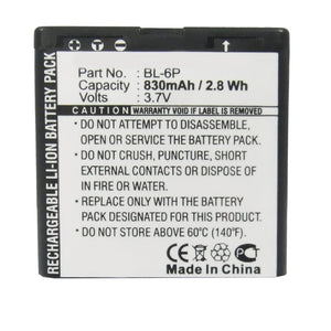 Batteries N Accessories BNA-WB-L3450 Cell Phone Battery - Li-Ion, 3.7V, 830 mAh, Ultra High Capacity Battery - Replacement for Mobiado BL-6P Battery