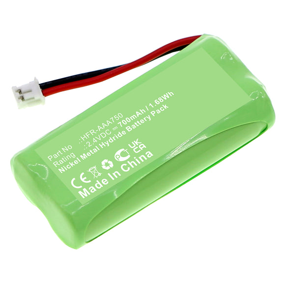 Batteries N Accessories BNA-WB-H17387 Cordless Phone Battery - Ni-MH, 2.4V, 700mAh, Ultra High Capacity - Replacement for Motorola HFR-AAA750 Battery