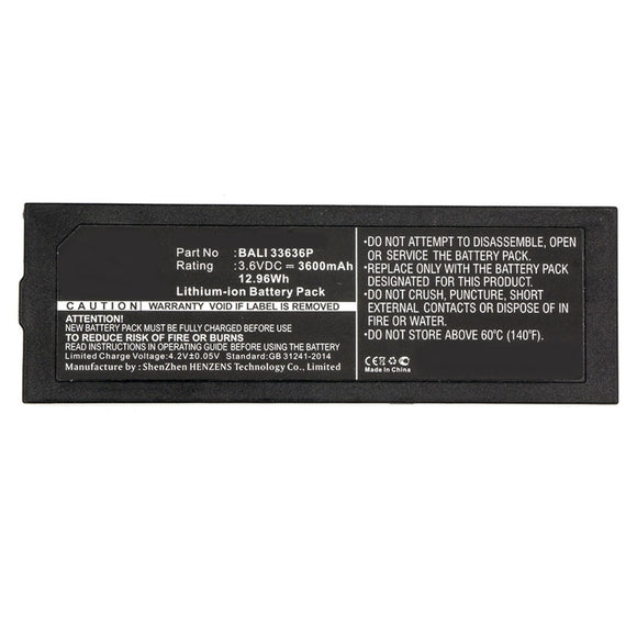 Batteries N Accessories BNA-WB-L8499 DVB-T Battery - Li-ion, 3.6V, 3600mAh, Ultra High Capacity Battery - Replacement for FanVision BALI 33636P, K-ABC-30P-KT-B Battery