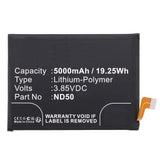 Batteries N Accessories BNA-WB-P18746 Cell Phone Battery - Li-Pol, 3.85V, 5000mAh, Ultra High Capacity - Replacement for Motorola ND50 Battery