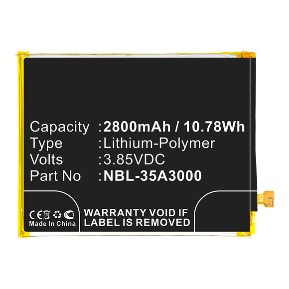 Batteries N Accessories BNA-WB-P13269 Cell Phone Battery - Li-Pol, 3.85V, 2800mAh, Ultra High Capacity - Replacement for TP-Link NBL-35A3000 Battery