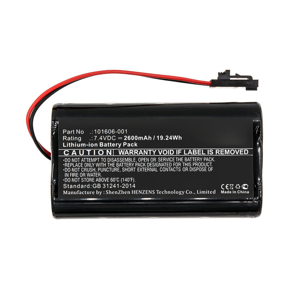 Batteries N Accessories BNA-WB-L10297 Equipment Battery - Li-ion, 7.4V, 2600mAh, Ultra High Capacity - Replacement for ComSonics 101606-001 Battery