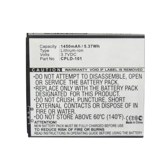 Batteries N Accessories BNA-WB-L10071 Cell Phone Battery - Li-ion, 3.7V, 1450mAh, Ultra High Capacity - Replacement for Coolpad CPLD-101 Battery