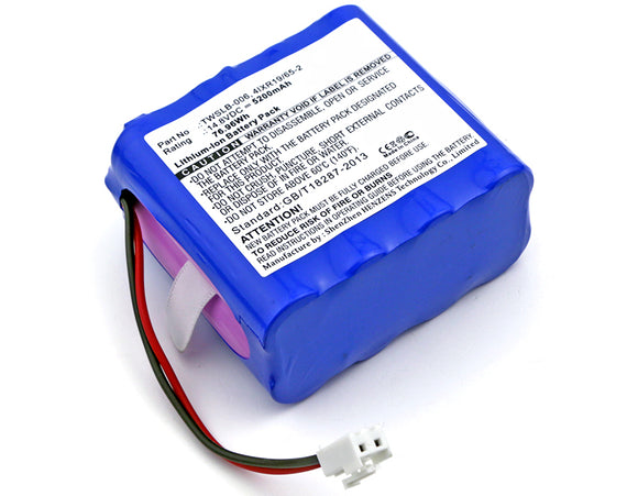 Batteries N Accessories BNA-WB-L11203 Medical Battery - Li-ion, 14.8V, 5200mAh, Ultra High Capacity - Replacement for EDAN TWSLB-006 Battery