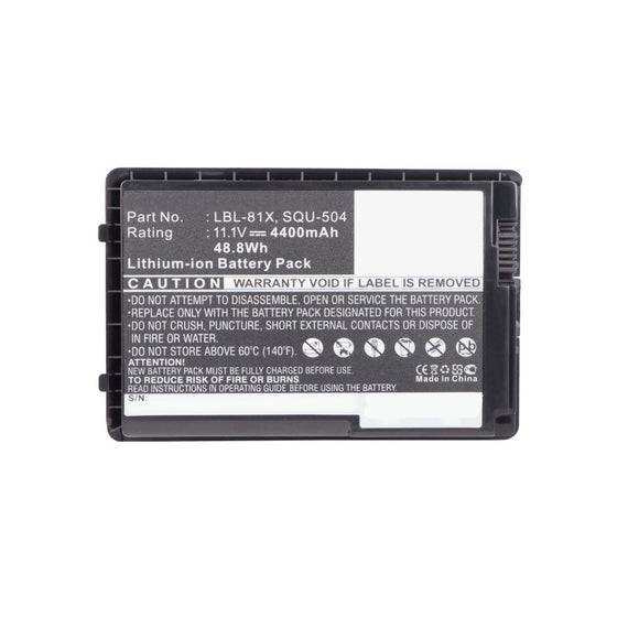 Batteries N Accessories BNA-WB-L12523 Laptop Battery - Li-ion, 11.1V, 4400mAh, Ultra High Capacity - Replacement for Lenovo LBL-81X Battery
