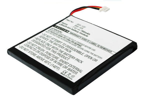 Batteries N Accessories BNA-WB-L8576 Mobile Printer Battery - Li-ion, 7.4V, 780mAh, Ultra High Capacity Battery - Replacement for Brother BW-100, BW-105 Battery