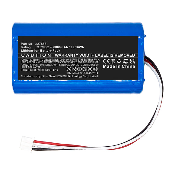 Batteries N Accessories BNA-WB-L15722 DAB Digital Battery - Li-ion, 3.7V, 6800mAh, Ultra High Capacity - Replacement for Albrecht 27856 Battery