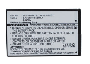 Batteries N Accessories BNA-WB-L3949 Cell Phone Battery - Li-ion, 3.7, 850mAh, Ultra High Capacity Battery - Replacement for Samsung AB463651GZ, AB463651GZBSTD Battery