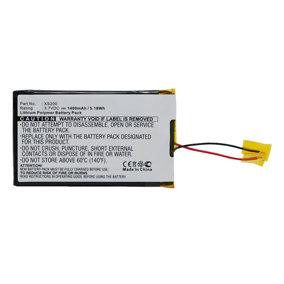 Batteries N Accessories BNA-WB-L14267 Player Battery - Li-ion, 3.7V, 1400mAh, Ultra High Capacity - Replacement for Archos Gmini XS200 Battery