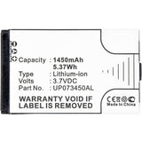 Batteries N Accessories BNA-WB-L3217 Cell Phone Battery - Li-Ion, 3.7V, 1450 mAh, Ultra High Capacity Battery - Replacement for CAT UP073450AL Battery