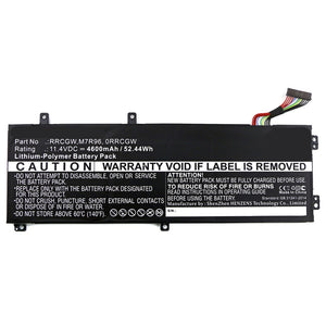 Batteries N Accessories BNA-WB-P9611 Laptop Battery - Li-Pol, 11.4V, 4600mAh, Ultra High Capacity - Replacement for Dell RRCGW Battery