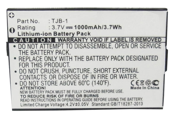 Batteries N Accessories BNA-WB-L3144 Cell Phone Battery - Li-Ion, 3.7V, 1000 mAh, Ultra High Capacity Battery - Replacement for Binatone BB100 Battery