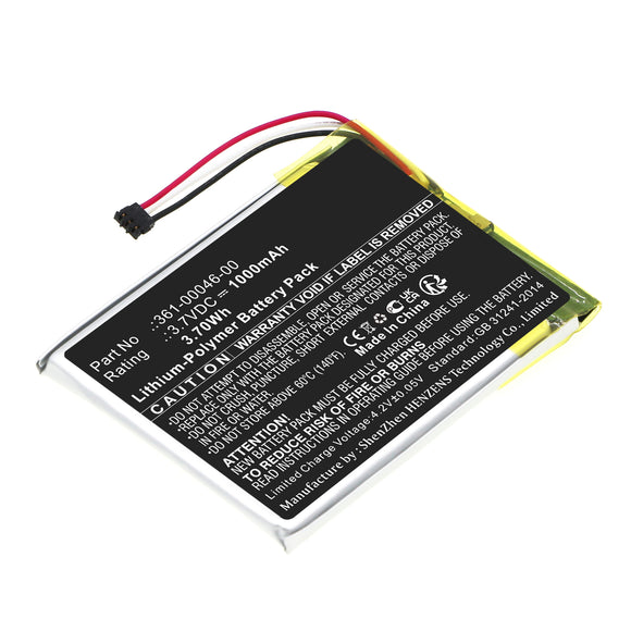 Batteries N Accessories BNA-WB-P4167 GPS Battery - Li-Pol, 3.7V, 1000 mAh, Ultra High Capacity Battery - Replacement for Garmin 361-00046-00 Battery