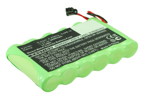 Batteries N Accessories BNA-WB-H465 Cordless Phones Battery - Ni-MH, 7.2, 2000mAh, Ultra High Capacity Battery - Replacement for Panasonic P-P507, PQP50AA61, TYPE 18 Battery