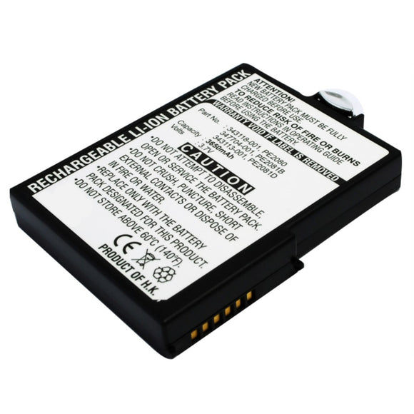 Batteries N Accessories BNA-WB-L8622 PDA Battery - Li-ion, 3.7V, 3650mAh, Ultra High Capacity Battery - Replacement for HP 343117-001, PE2080B, PE2081BS Battery