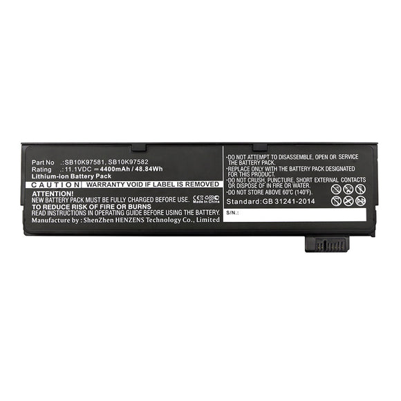 Batteries N Accessories BNA-WB-L12591 Laptop Battery - Li-ion, 11.1V, 4400mAh, Ultra High Capacity - Replacement for Lenovo SB10K97579 Battery