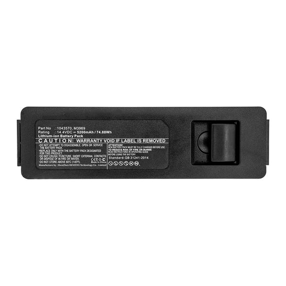 Batteries N Accessories BNA-WB-L15173 Medical Battery - Li-ion, 14.4V, 5200mAh, Ultra High Capacity - Replacement for Philips 1043570 Battery