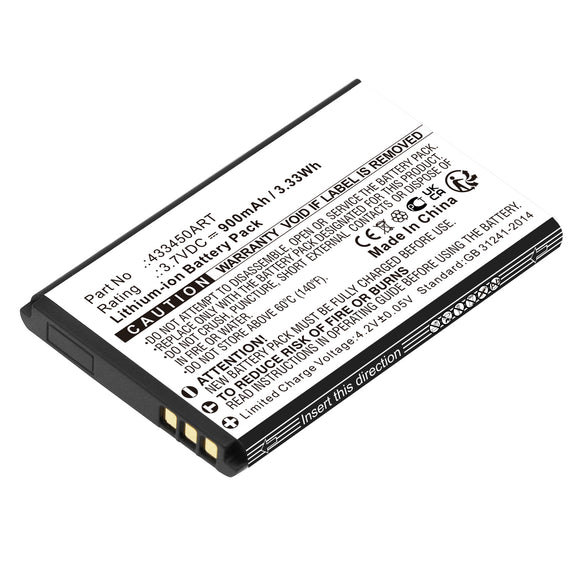 Batteries N Accessories BNA-WB-L18432 Cell Phone Battery - Li-ion, 3.7V, 900mAh, Ultra High Capacity - Replacement for Panasonic 433450ART Battery