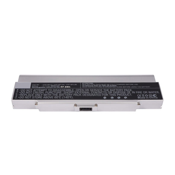 Batteries N Accessories BNA-WB-L16118 Laptop Battery - Li-ion, 11.1V, 8800mAh, Ultra High Capacity - Replacement for Sony VGP-BPL9 Battery