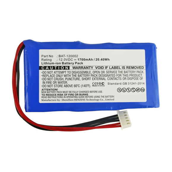Batteries N Accessories BNA-WB-L10811 Medical Battery - Li-ion, 12V, 1700mAh, Ultra High Capacity - Replacement for BIOLIGHT BAT-120002 Battery