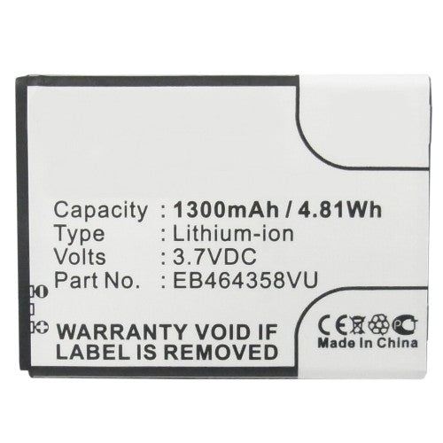 Batteries N Accessories BNA-WB-L3972 Cell Phone Battery - Li-ion, 3.7, 1300mAh, Ultra High Capacity Battery - Replacement for AT&T EB464358VU, EB464358VUBSTD Battery