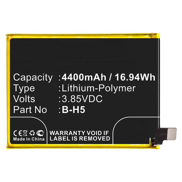 Batteries N Accessories BNA-WB-P10164 Cell Phone Battery - Li-Pol, 3.85V, 4400mAh, Ultra High Capacity - Replacement for VIVO B-H5 Battery