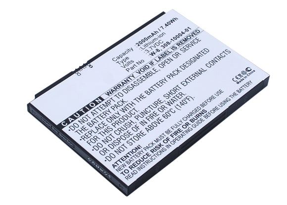 Batteries N Accessories BNA-WB-L1571 Wifi Hotspot Battery - Li-Ion, 3.7V, 2000 mAh, Ultra High Capacity Battery - Replacement for AT&T 5200087 Battery