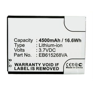 Batteries N Accessories BNA-WB-L13091 Cell Phone Battery - Li-ion, 3.7V, 4500mAh, Ultra High Capacity - Replacement for Samsung EB615268VA Battery