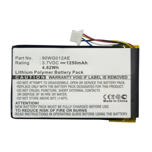 Batteries N Accessories BNA-WB-P15765 GPS Battery - Li-Pol, 3.7V, 1250mAh, Ultra High Capacity - Replacement for Asus 90WG012AE Battery