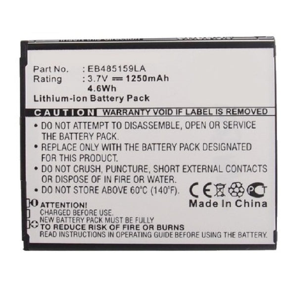 Batteries N Accessories BNA-WB-L3979 Cell Phone Battery - Li-ion, 3.7, 1250mAh, Ultra High Capacity Battery - Replacement for Samsung EB485159LA, EB485159LU Battery