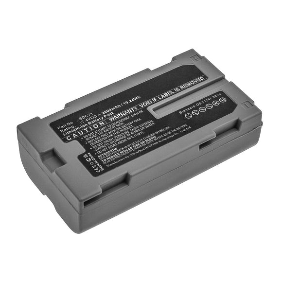 Batteries N Accessories BNA-WB-L13363 Equipment Battery - Li-ion, 7.4V, 2600mAh, Ultra High Capacity - Replacement for Sokkia BDC71 Battery