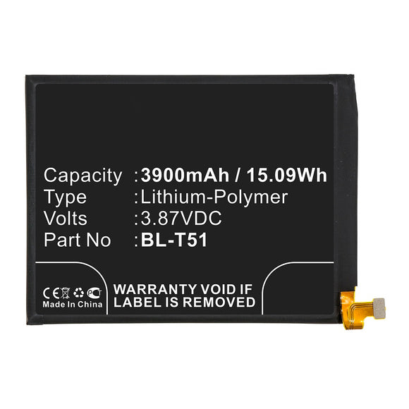 Batteries N Accessories BNA-WB-P12363 Cell Phone Battery - Li-Pol, 3.87V, 3900mAh, Ultra High Capacity - Replacement for LG BL-T51 Battery