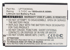 Batteries N Accessories BNA-WB-L3218 Cell Phone Battery - Li-Ion, 3.7V, 1800 mAh, Ultra High Capacity Battery - Replacement for CAT UP704060AL Battery