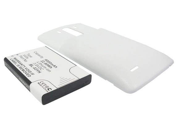 Batteries N Accessories BNA-WB-L3849 Cell Phone Battery - Li-ion, 3.8, 6000mAh, Ultra High Capacity Battery - Replacement for LG BL-53YH Battery