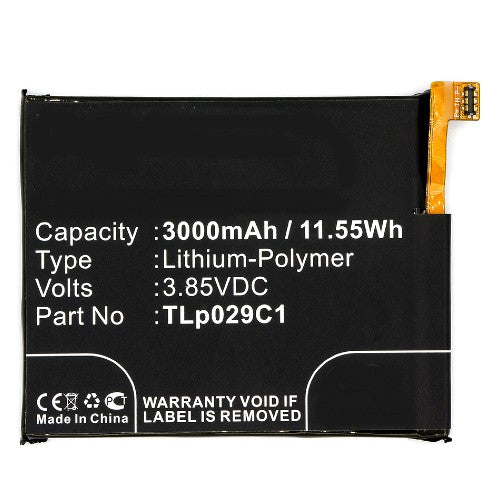 Batteries N Accessories BNA-WB-P8383 Cell Phone Battery - Li-Pol, 3.85V, 3000mAh, Ultra High Capacity Battery - Replacement for Alcatel TLp029C1 Battery